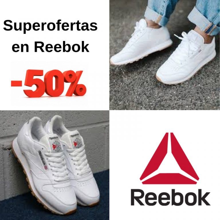 Ropa y zapatillas Reebok a mitad de precio